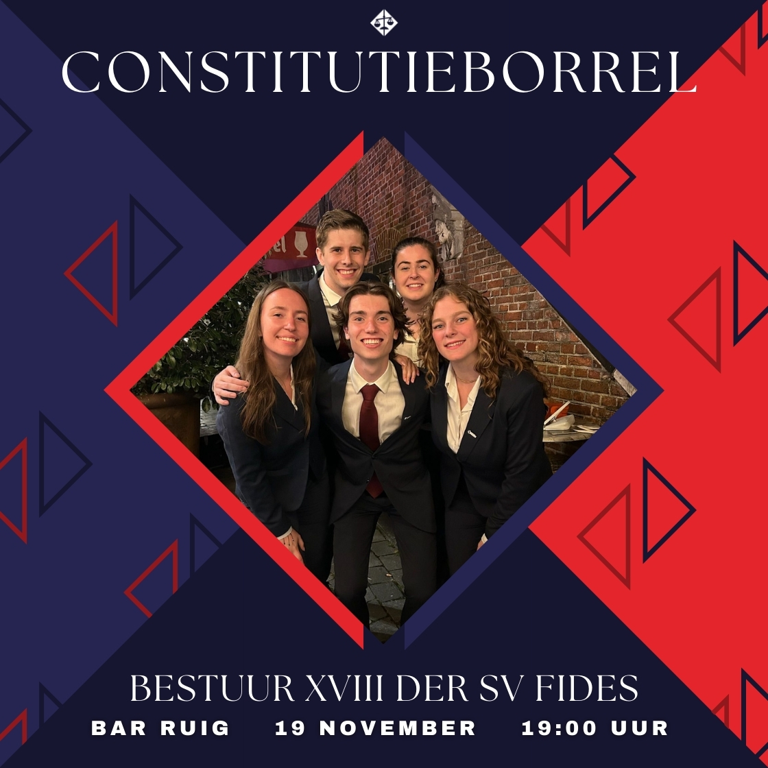 De constitutieborrel van het XVIII bestuur